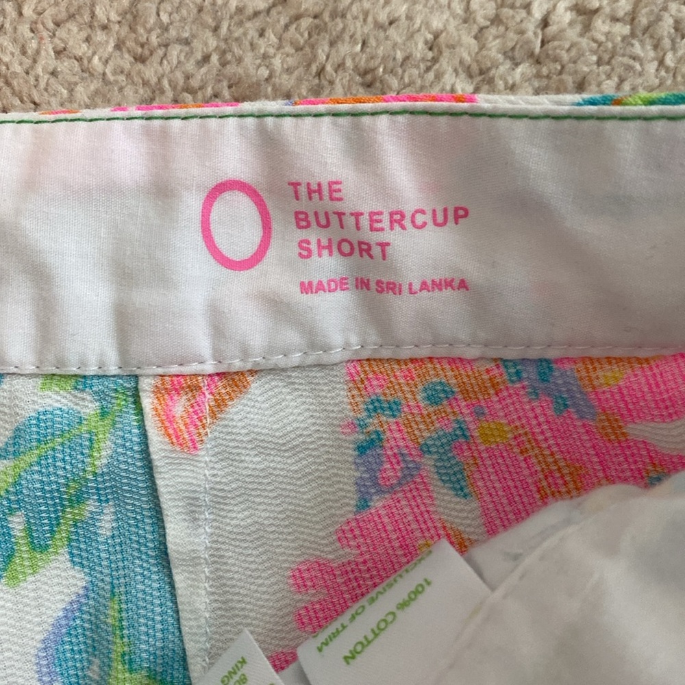 Lilly Pulitzer Buttercup Scalloped Shorts Size 0 Casa Marina White Resort - Picture 5 of 11